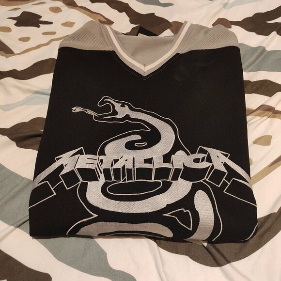 Jersey Metallica x San José Shark Édition Très Limité Taille L Très bon état - Picture 5 of 6